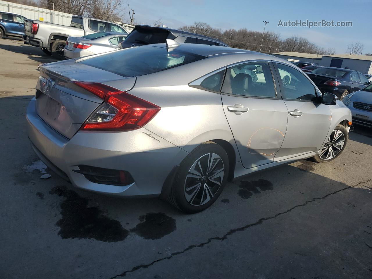2016 Honda Civic Exl Gray vin: 2HGFC1F77GH641097