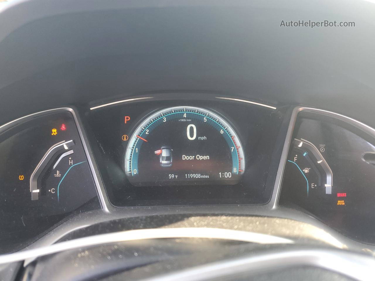 2016 Honda Civic Exl Gray vin: 2HGFC1F77GH641097