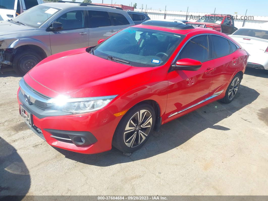 2016 Honda Civic Sedan Ex-l Red vin: 2HGFC1F77GH658398