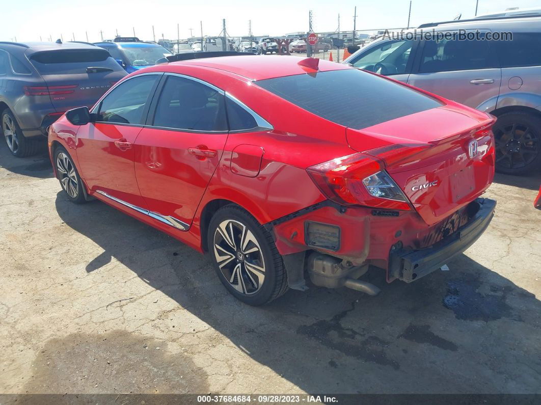 2016 Honda Civic Sedan Ex-l Red vin: 2HGFC1F77GH658398