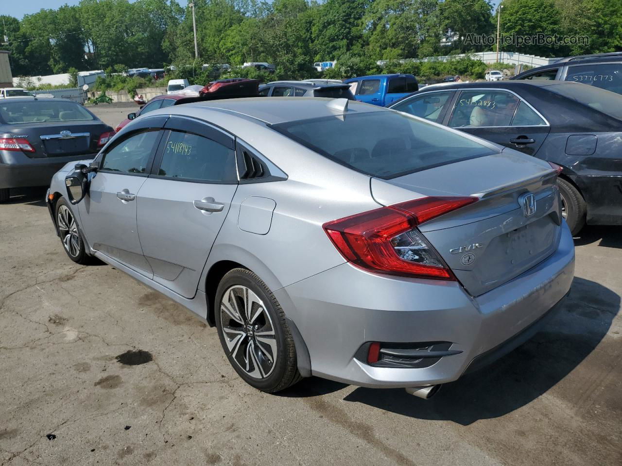 2017 Honda Civic Exl Silver vin: 2HGFC1F77HH648052