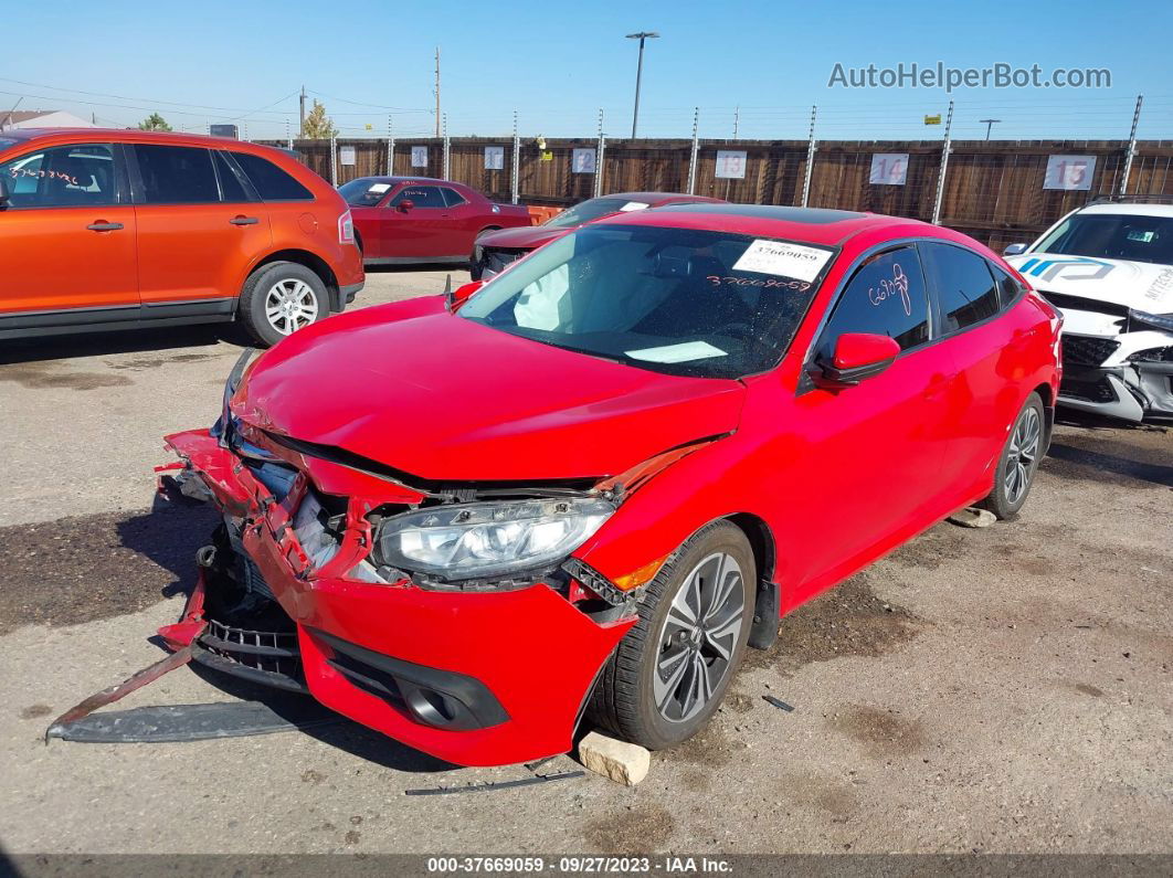 2016 Honda Civic Sedan Ex-l Red vin: 2HGFC1F78GH639956