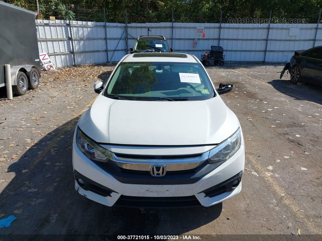 2016 Honda Civic Ex-l White vin: 2HGFC1F78GH642274