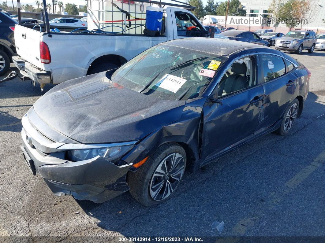 2017 Honda Civic Ex-l Gray vin: 2HGFC1F78HH642812