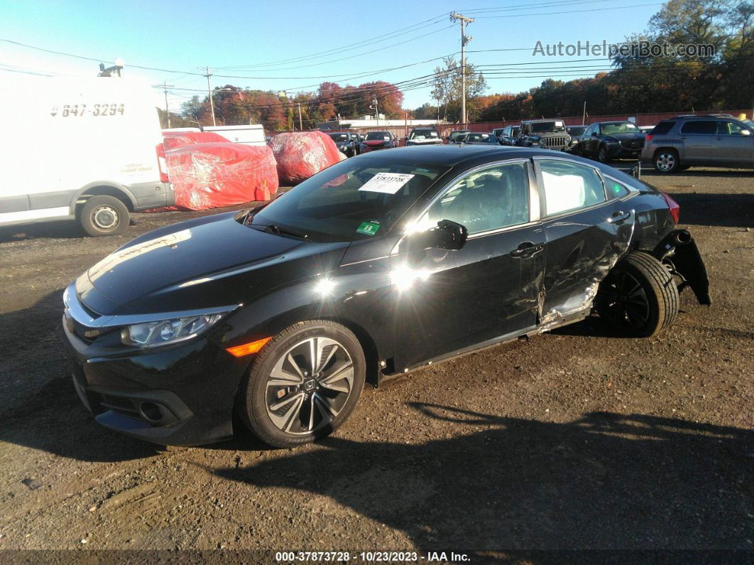 2016 Honda Civic Ex-l Черный vin: 2HGFC1F79GH650321