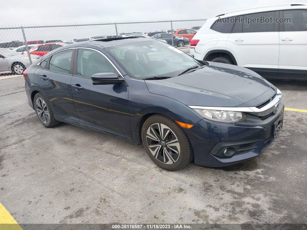 2017 Honda Civic Ex-l Dark Blue vin: 2HGFC1F79HH632953