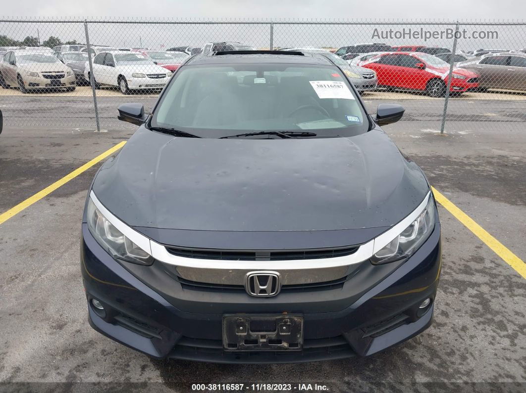 2017 Honda Civic Ex-l Dark Blue vin: 2HGFC1F79HH632953