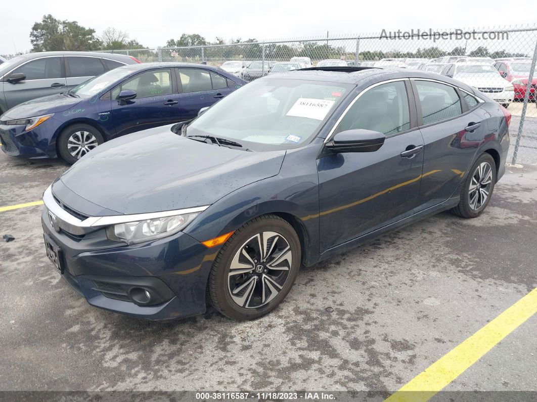 2017 Honda Civic Ex-l Dark Blue vin: 2HGFC1F79HH632953