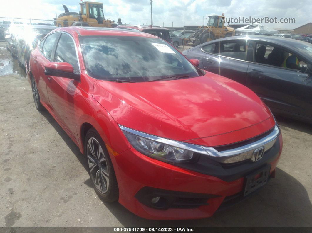 2017 Honda Civic Ex-l Red vin: 2HGFC1F7XHH656551