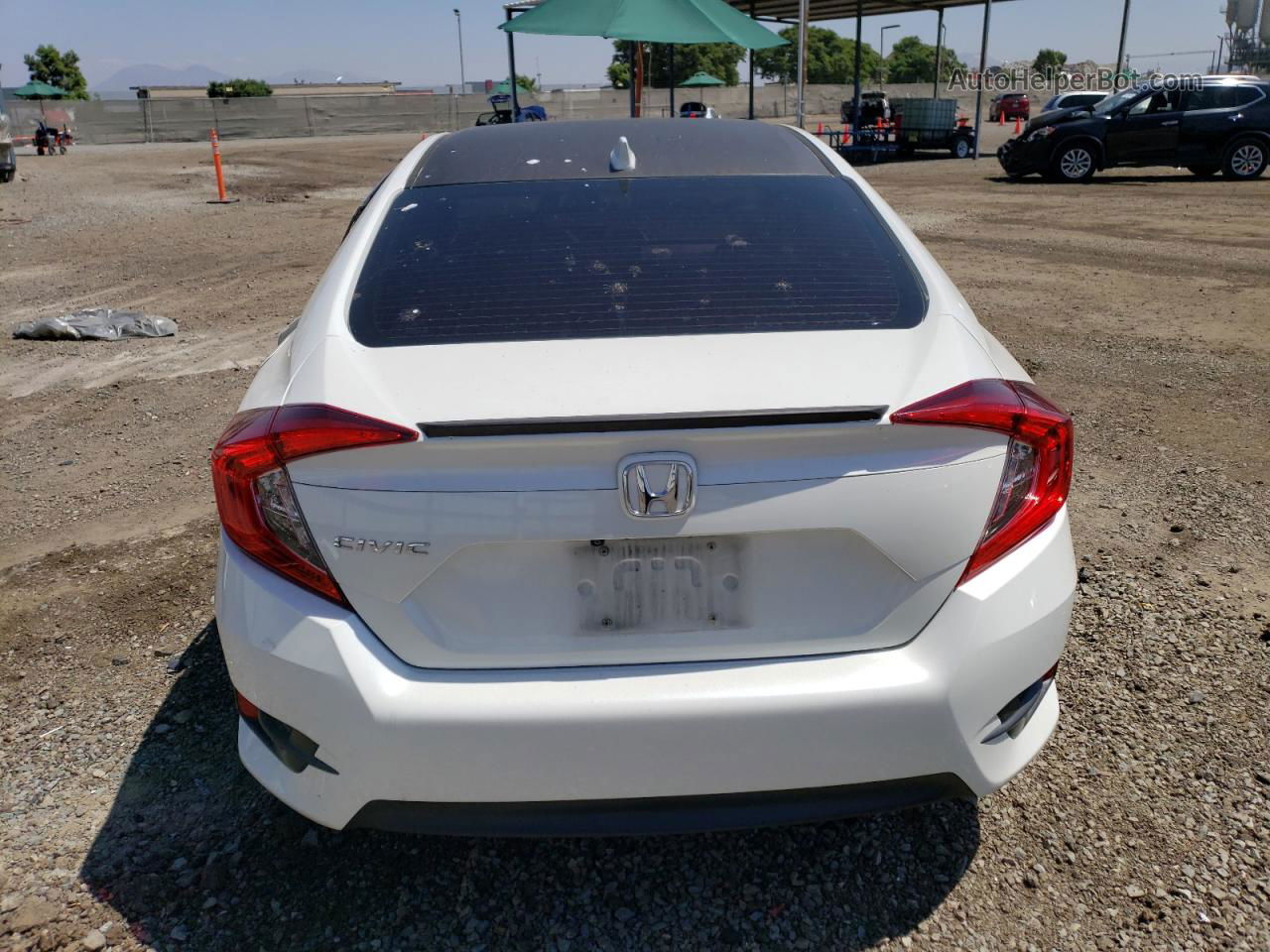 2016 Honda Civic Ex White vin: 2HGFC1F80GH655884