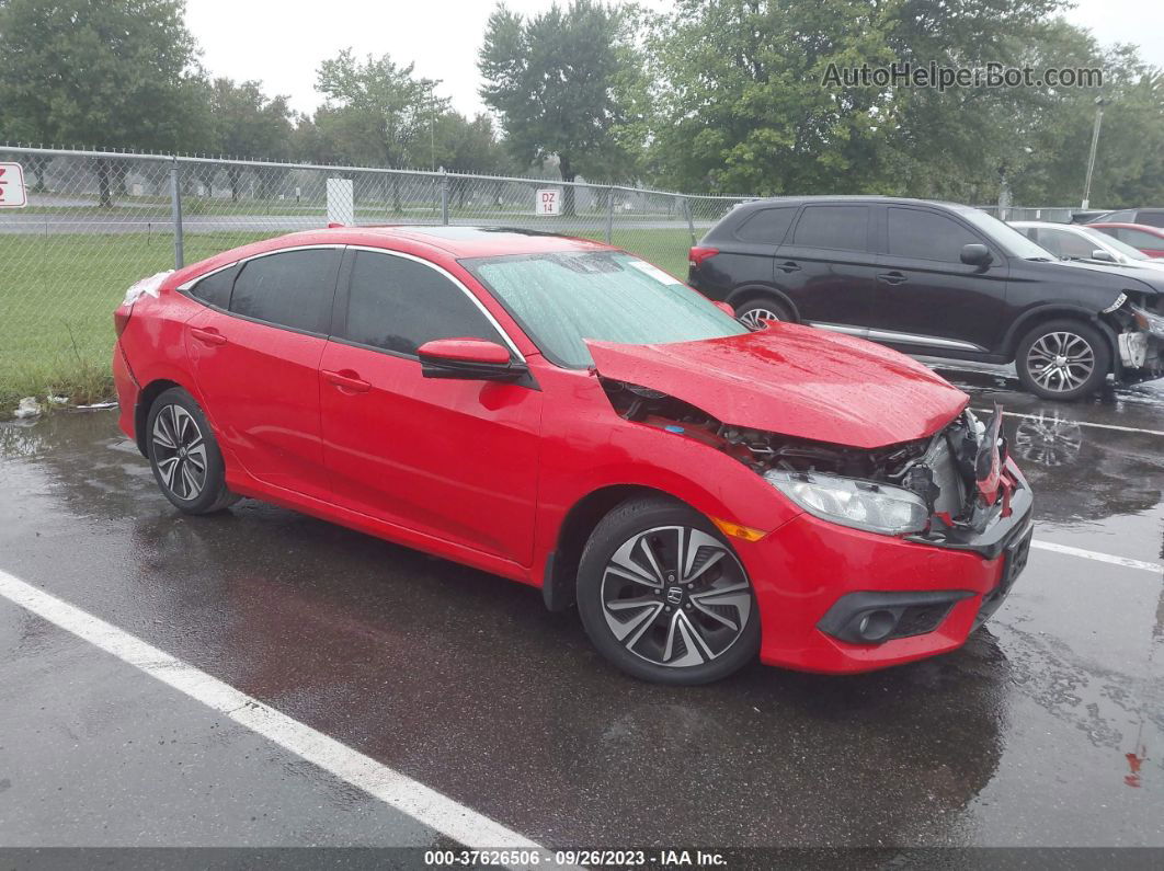 2017 Honda Civic Sedan Ex-l Red vin: 2HGFC1F86HH651212