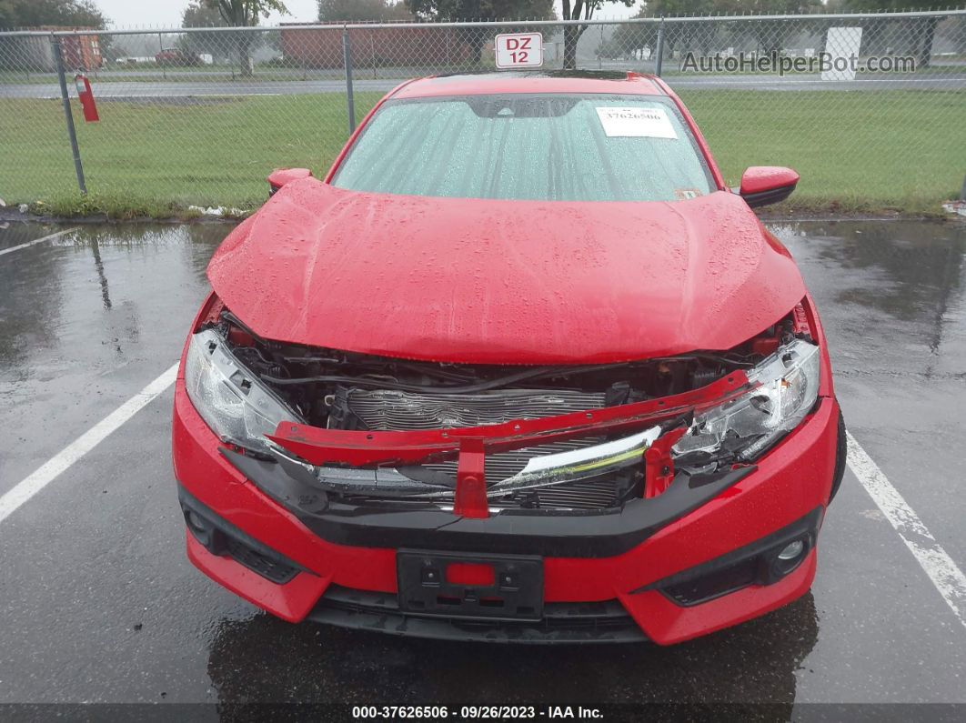 2017 Honda Civic Sedan Ex-l Red vin: 2HGFC1F86HH651212