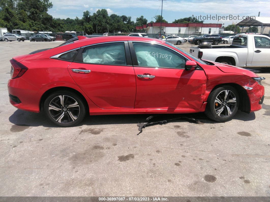 2016 Honda Civic Sedan Touring Red vin: 2HGFC1F91GH630985