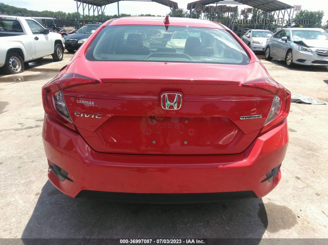 2016 Honda Civic Sedan Touring Red vin: 2HGFC1F91GH630985