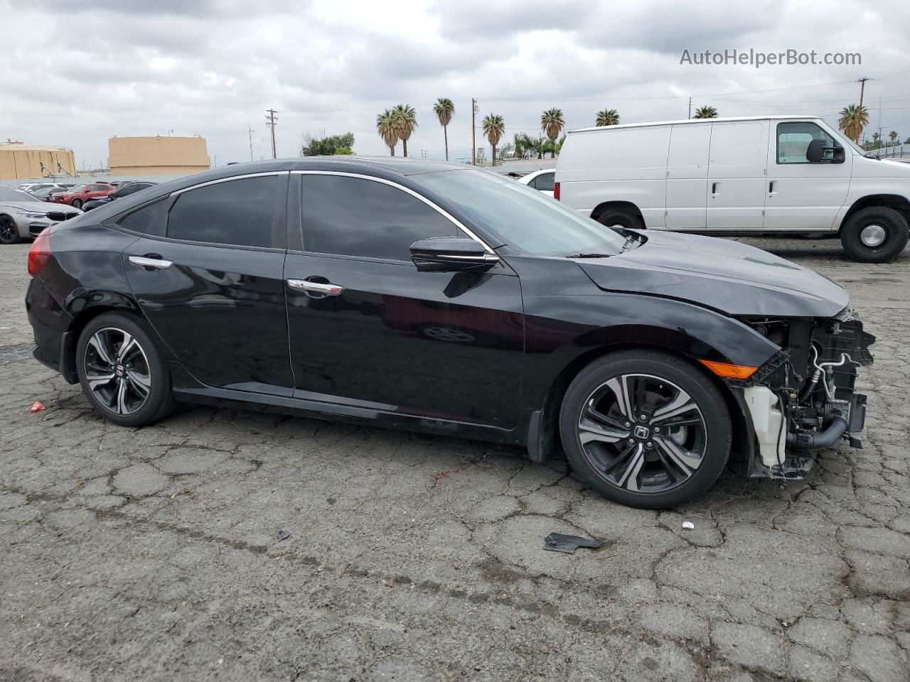 2017 Honda Civic Touring Black vin: 2HGFC1F91HH657167