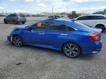 2019 Honda Civic Touring Blue vin: 2HGFC1F97KH100514