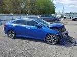 2019 Honda Civic Touring Blue vin: 2HGFC1F97KH100514