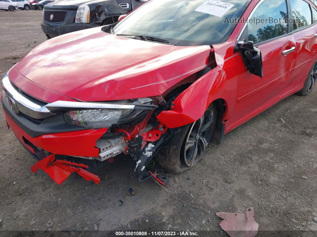 2016 Honda Civic Sedan Touring Red vin: 2HGFC1F98GH631549