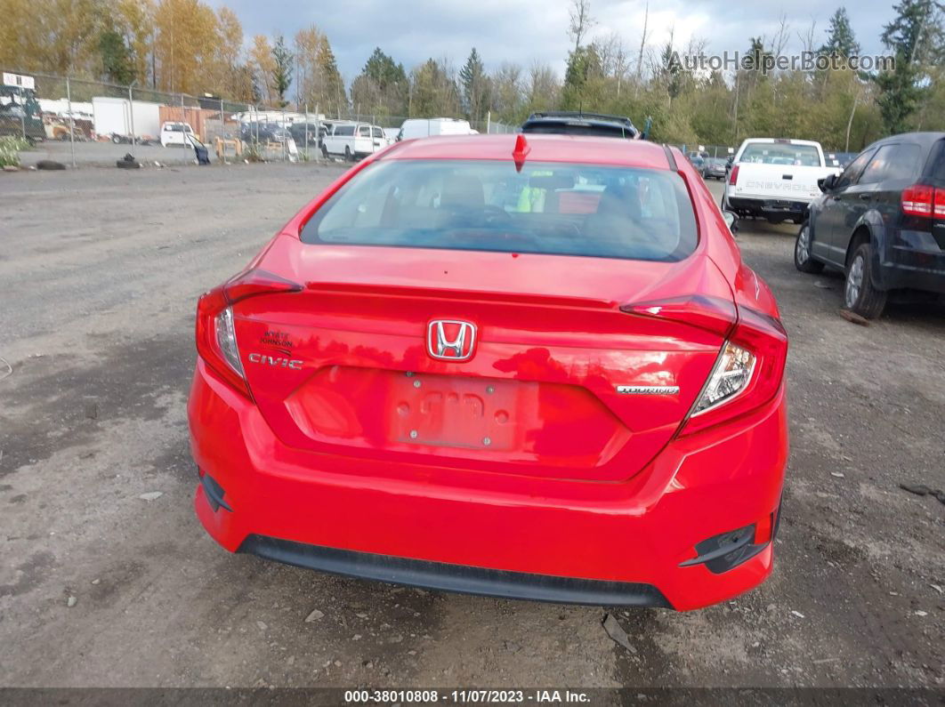 2016 Honda Civic Sedan Touring Red vin: 2HGFC1F98GH631549