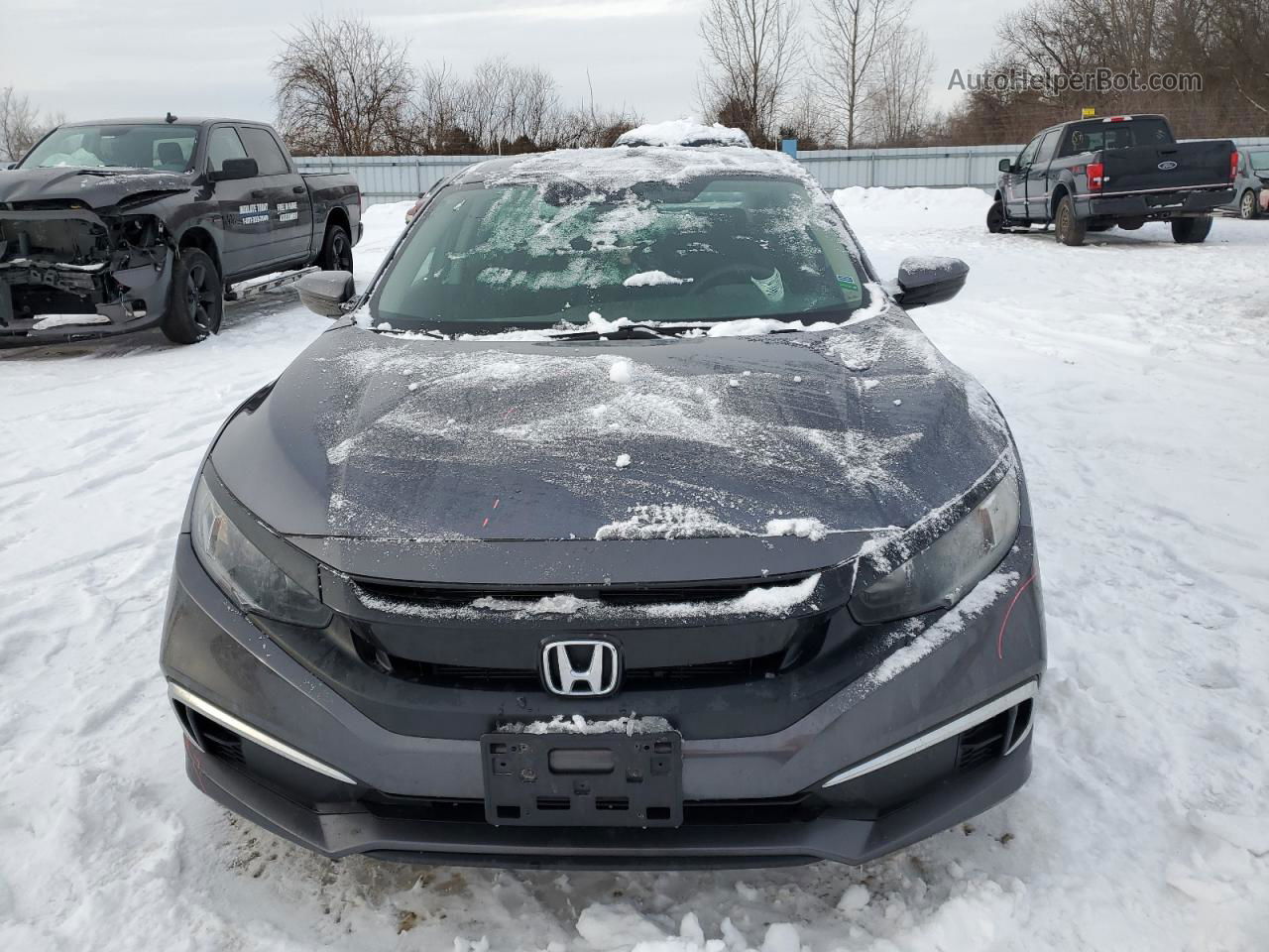 2020 Honda Civic Lx Gray vin: 2HGFC2E52LH026540