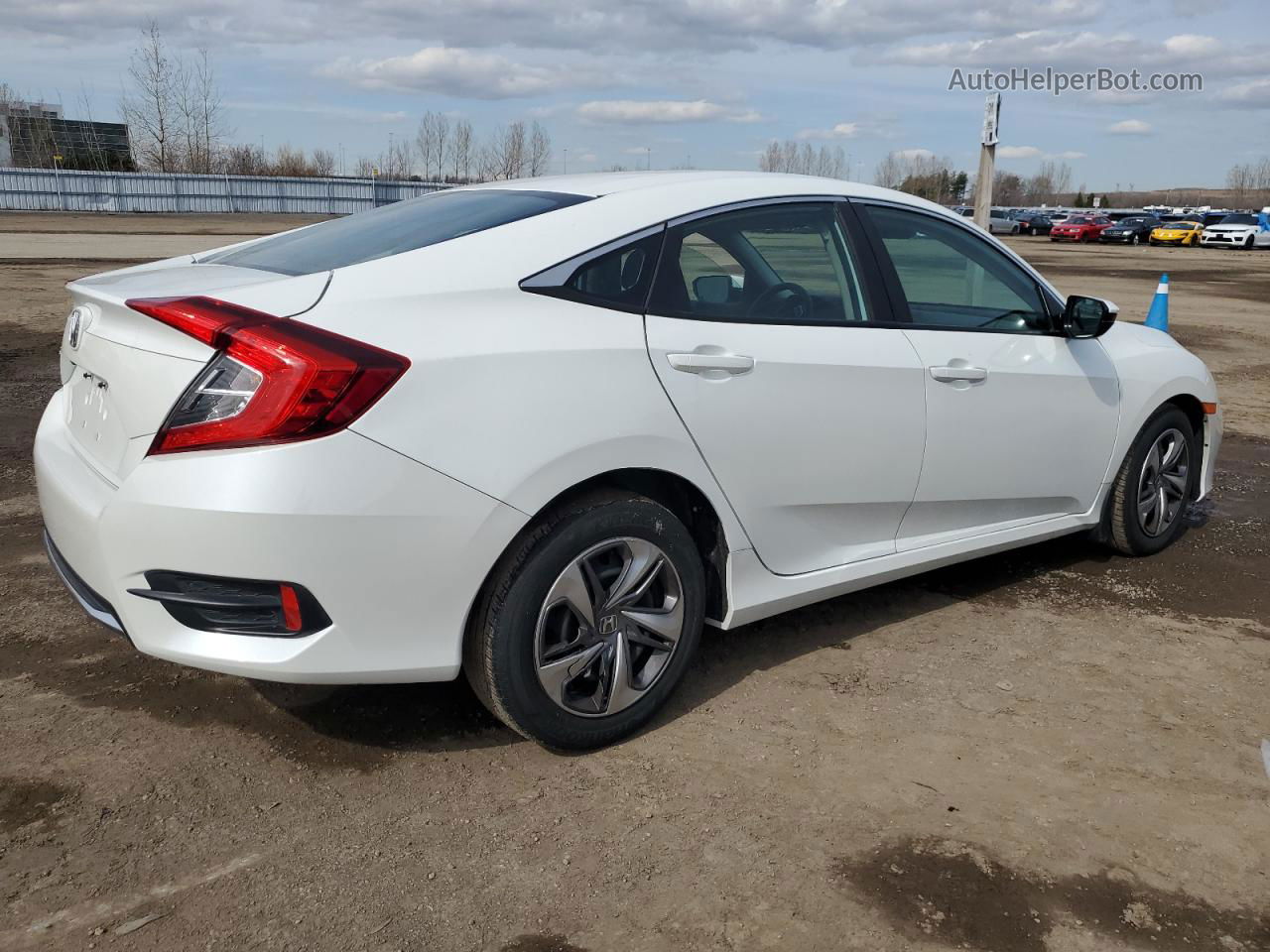 2020 Honda Civic Lx White vin: 2HGFC2E54LH012283