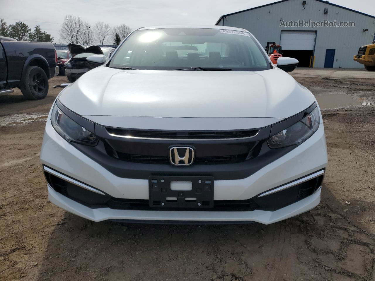 2020 Honda Civic Lx White vin: 2HGFC2E54LH012283