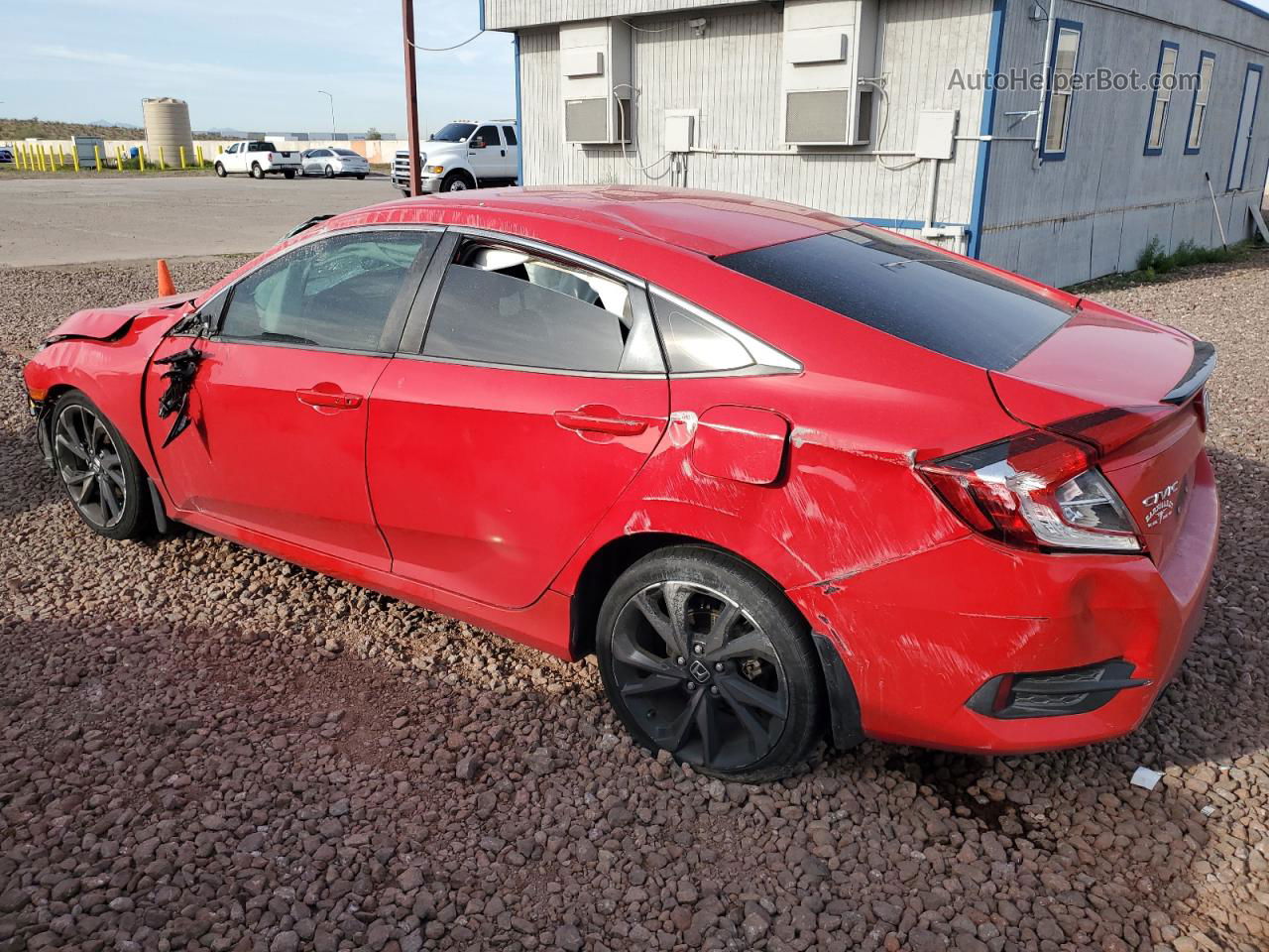 2020 Honda Civic Sport Red vin: 2HGFC2E82LH524117