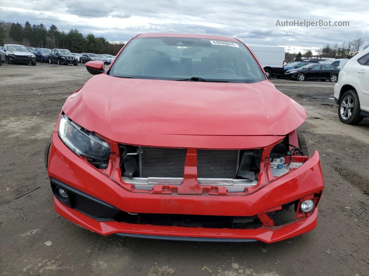 2020 Honda Civic Sport Red vin: 2HGFC2E85LH520451