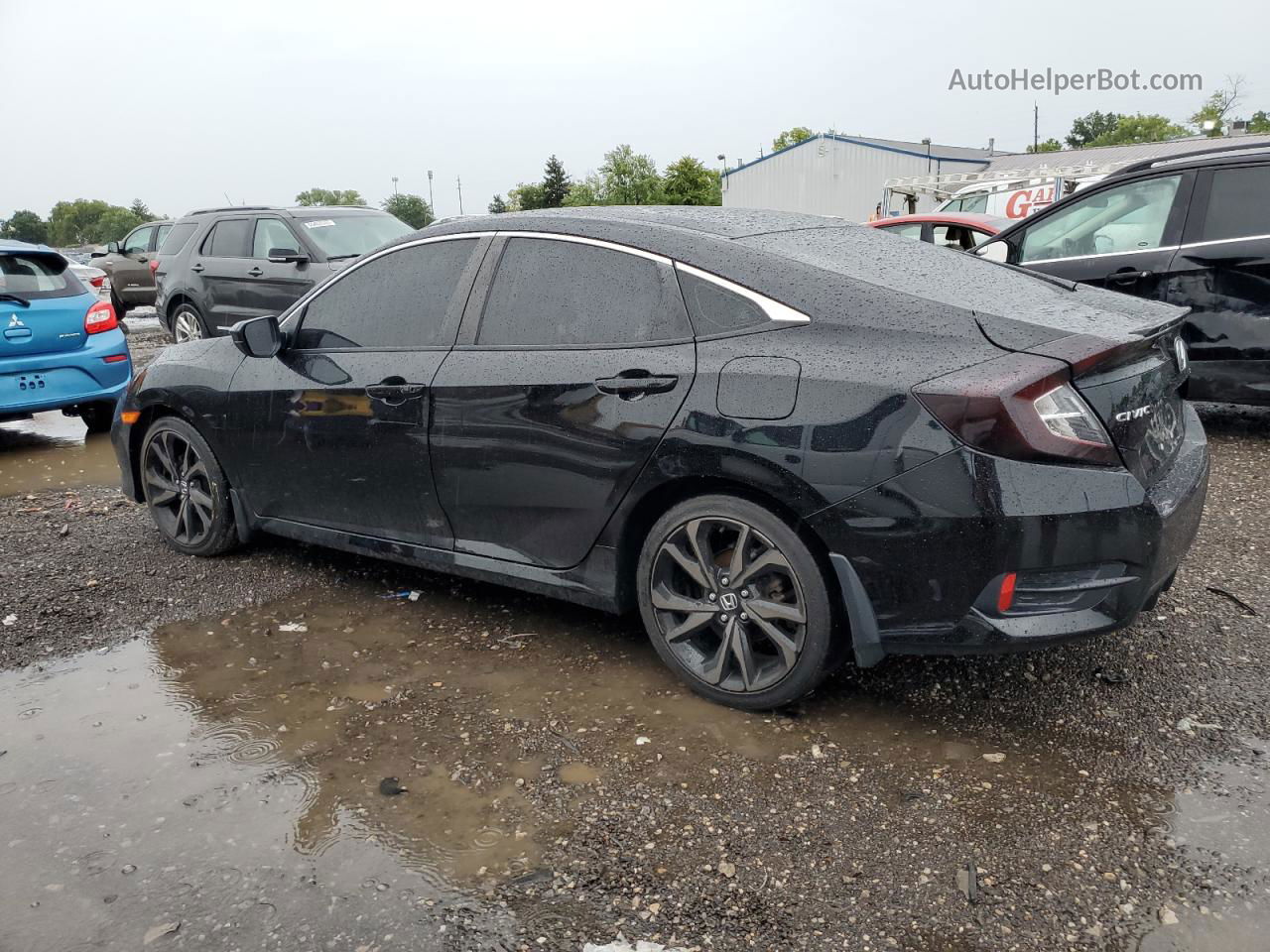 2020 Honda Civic Sport Черный vin: 2HGFC2E89LH506715