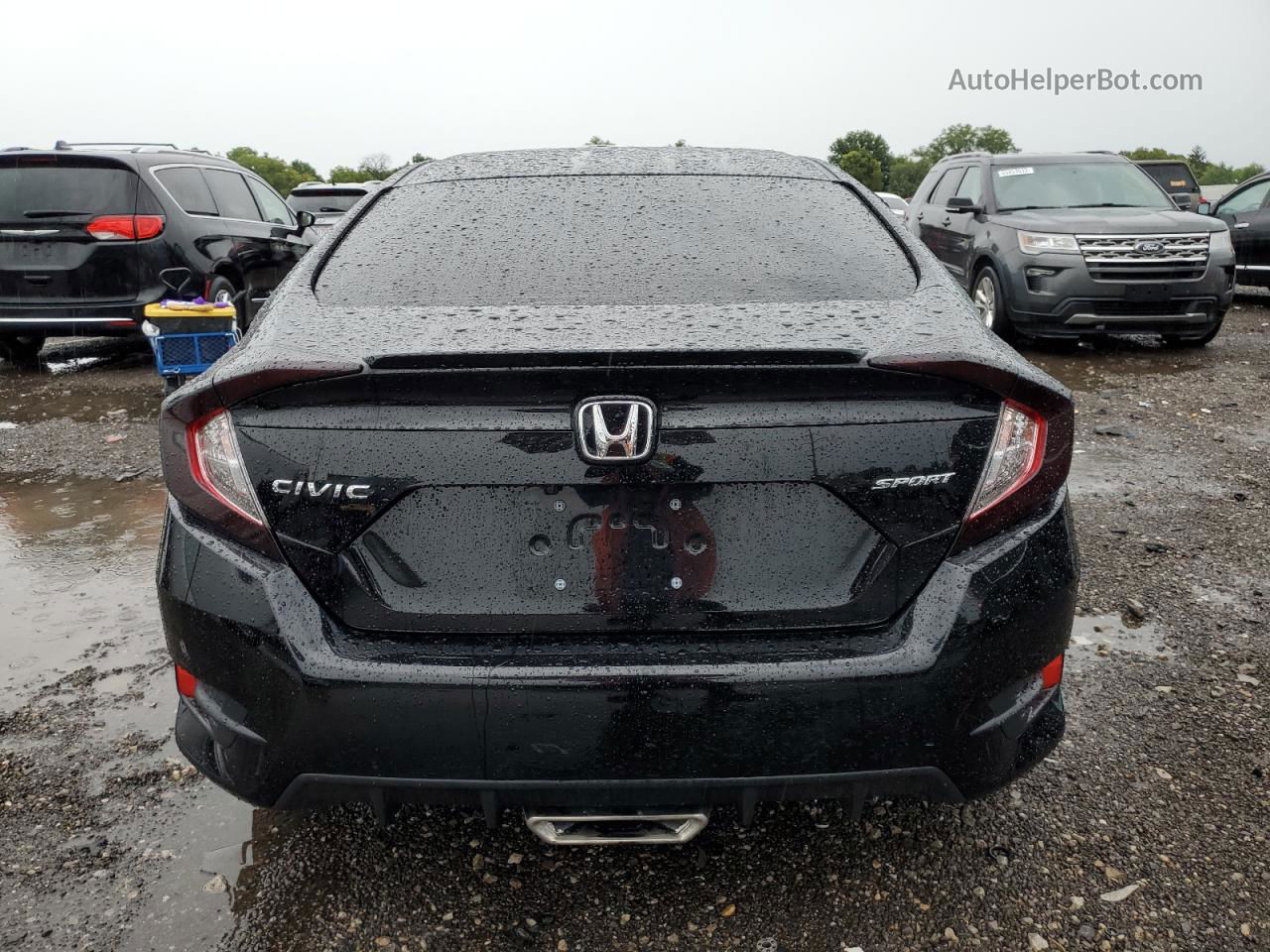 2020 Honda Civic Sport Black vin: 2HGFC2E89LH506715