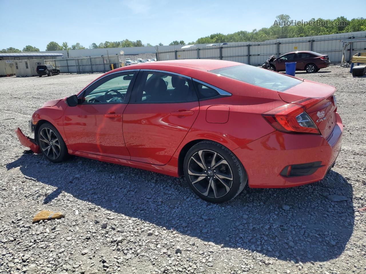 2020 Honda Civic Sport Red vin: 2HGFC2E8XLH545460