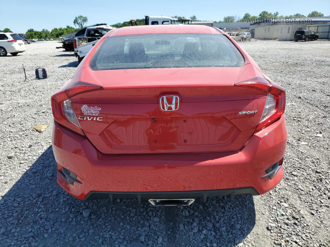 2020 Honda Civic Sport Red vin: 2HGFC2E8XLH545460