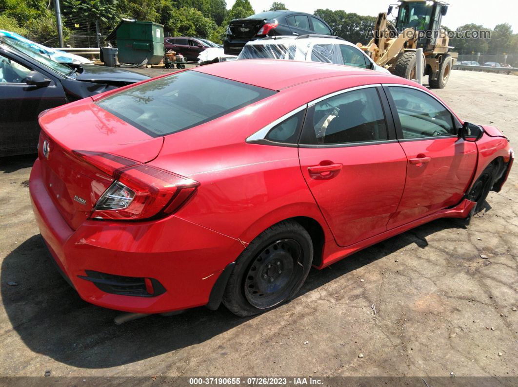 2016 Honda Civic Lx Red vin: 2HGFC2F50GH500506