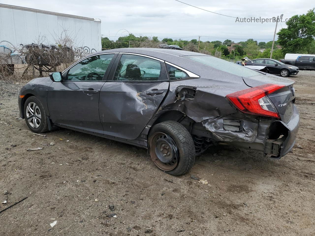 2016 Honda Civic Lx Gray vin: 2HGFC2F50GH508184