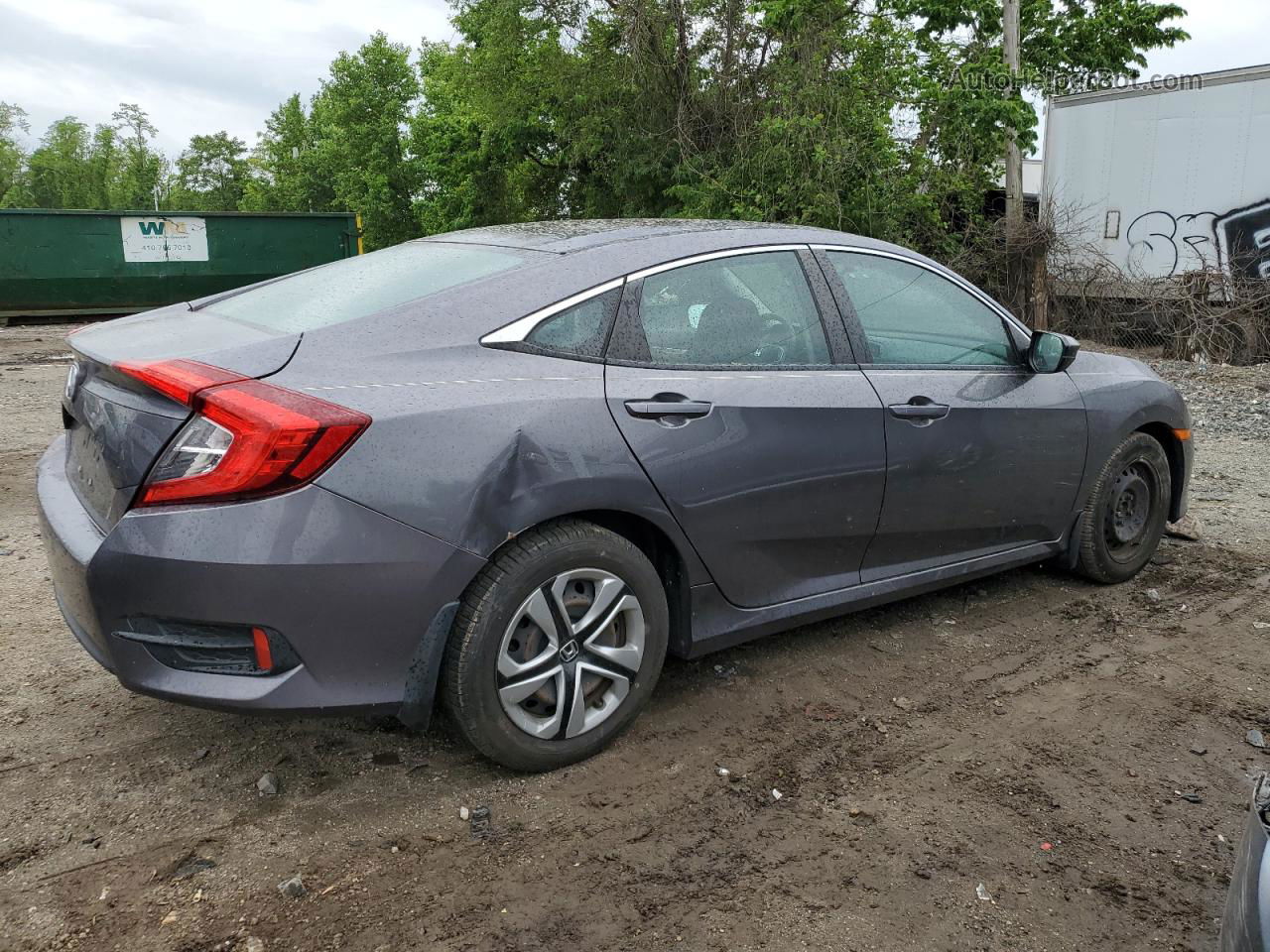 2016 Honda Civic Lx Gray vin: 2HGFC2F50GH508184