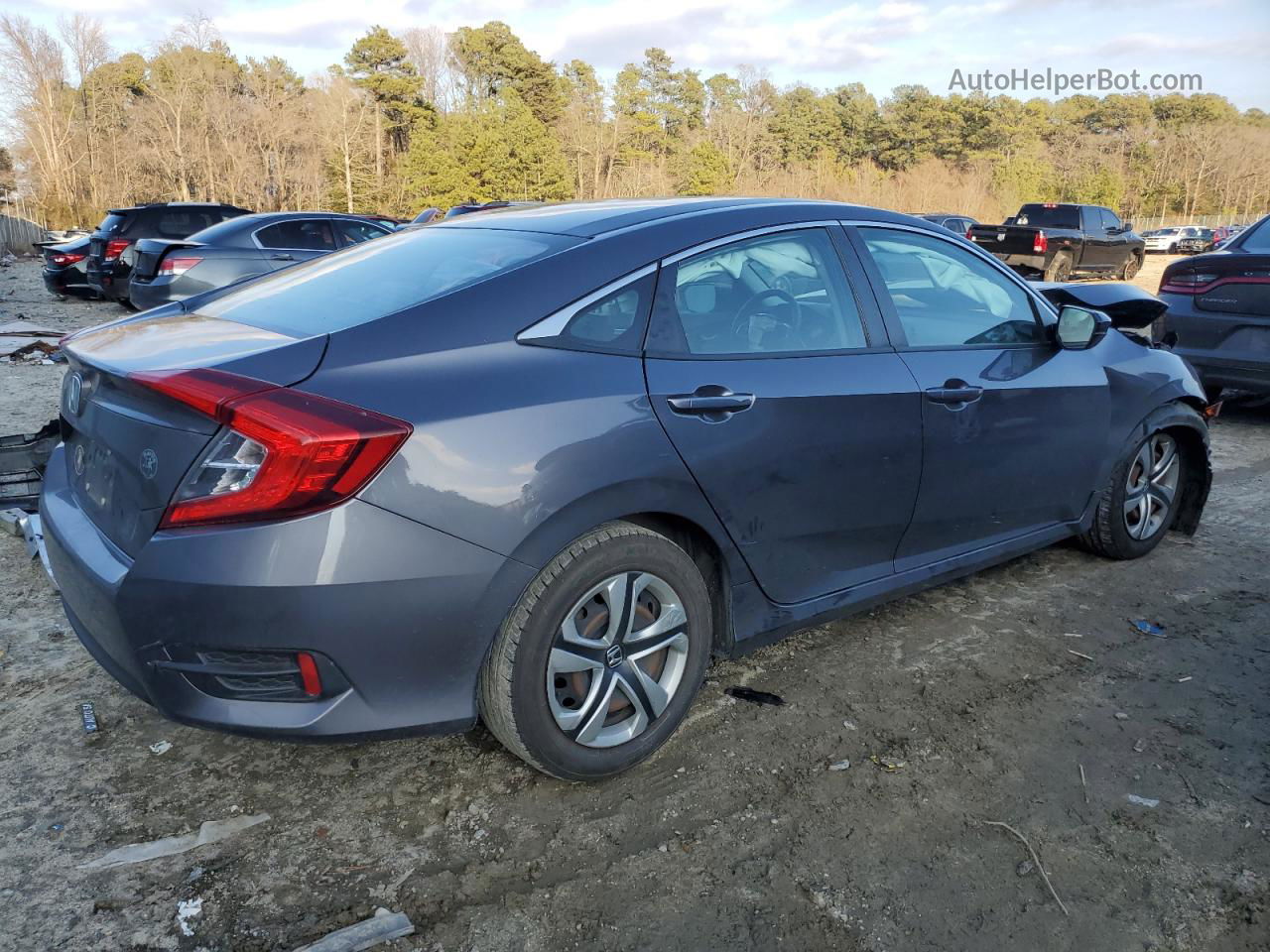 2016 Honda Civic Lx Серый vin: 2HGFC2F50GH570426