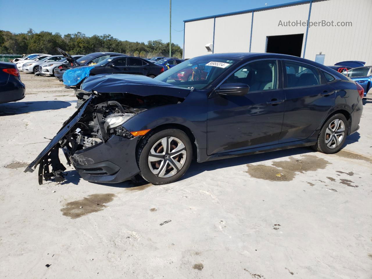 2017 Honda Civic Lx Gray vin: 2HGFC2F50HH530560