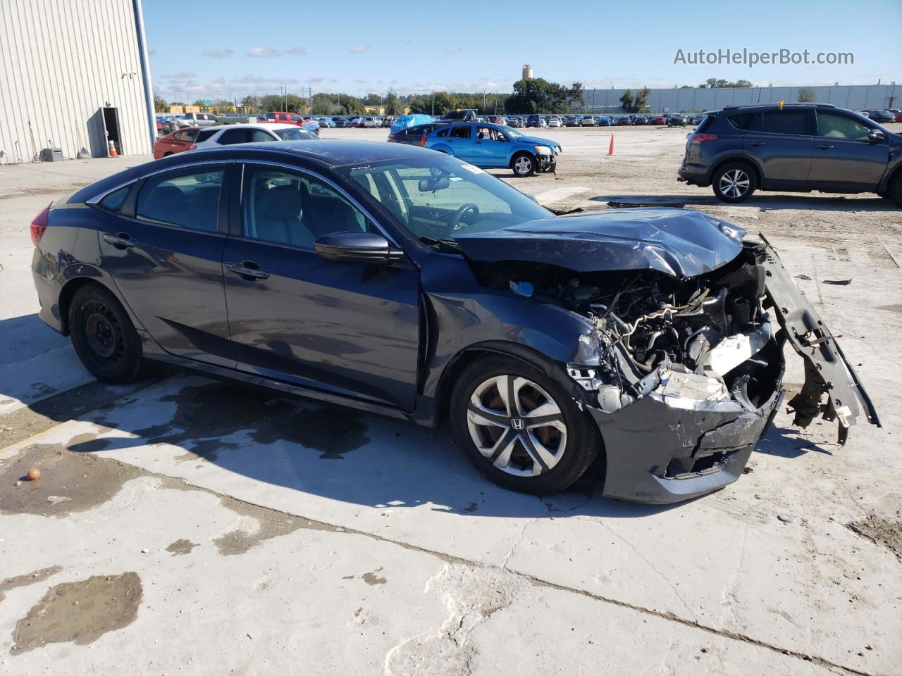 2017 Honda Civic Lx Gray vin: 2HGFC2F50HH530560