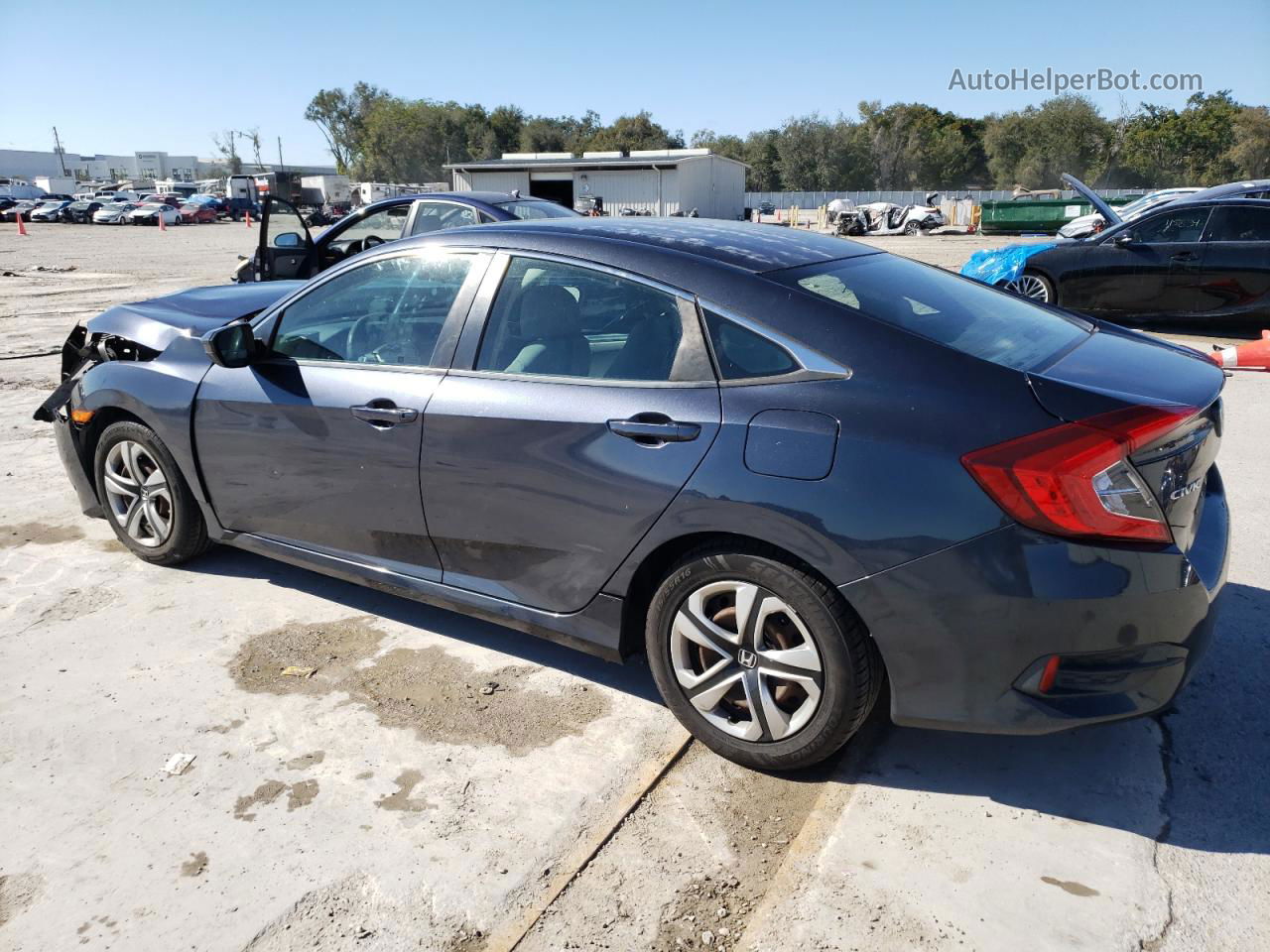 2017 Honda Civic Lx Gray vin: 2HGFC2F50HH530560