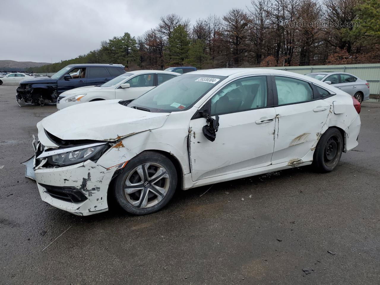 2017 Honda Civic Lx White vin: 2HGFC2F50HH540442