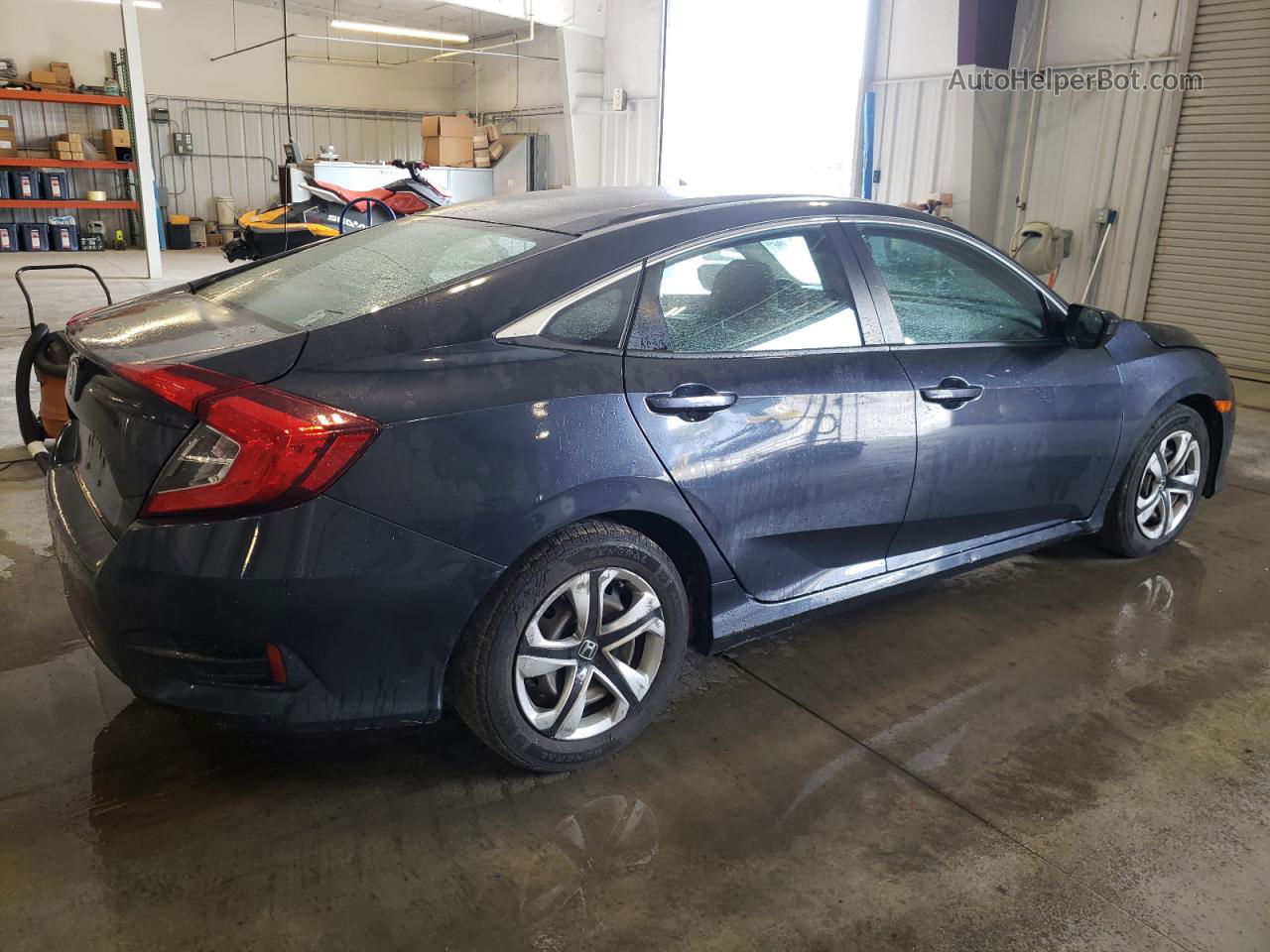 2017 Honda Civic Lx Blue vin: 2HGFC2F50HH555040