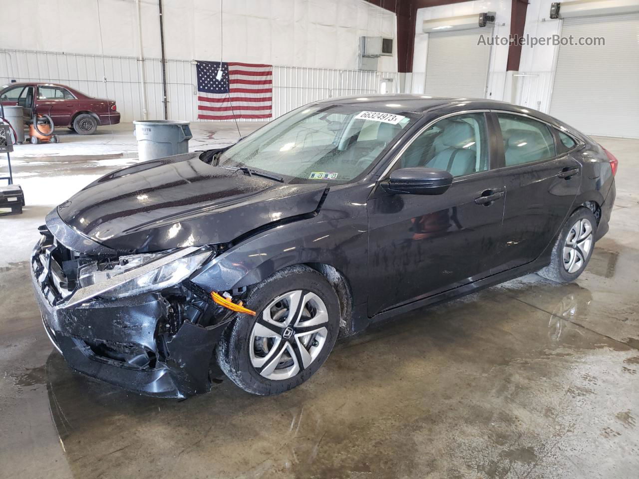 2017 Honda Civic Lx Blue vin: 2HGFC2F50HH555040