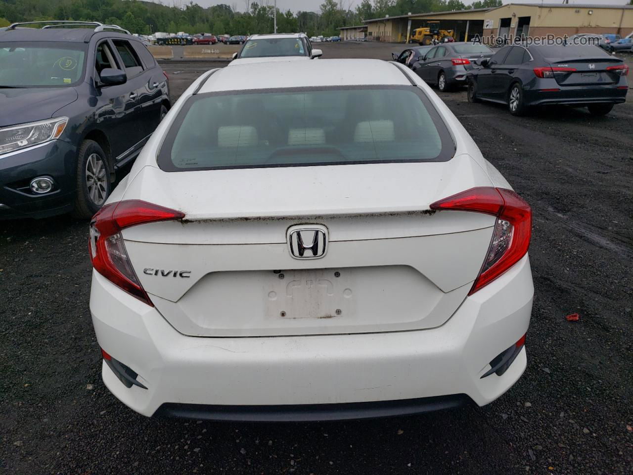 2017 Honda Civic Lx White vin: 2HGFC2F50HH563560