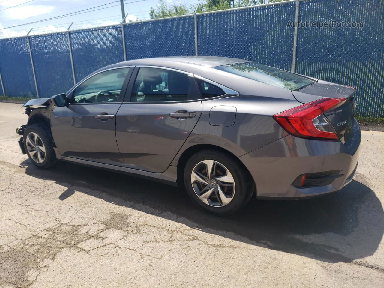 2019 Honda Civic Lx Gray vin: 2HGFC2F50KH020958