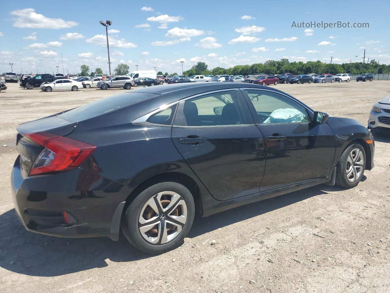 2017 Honda Civic Lx Black vin: 2HGFC2F51HH554866