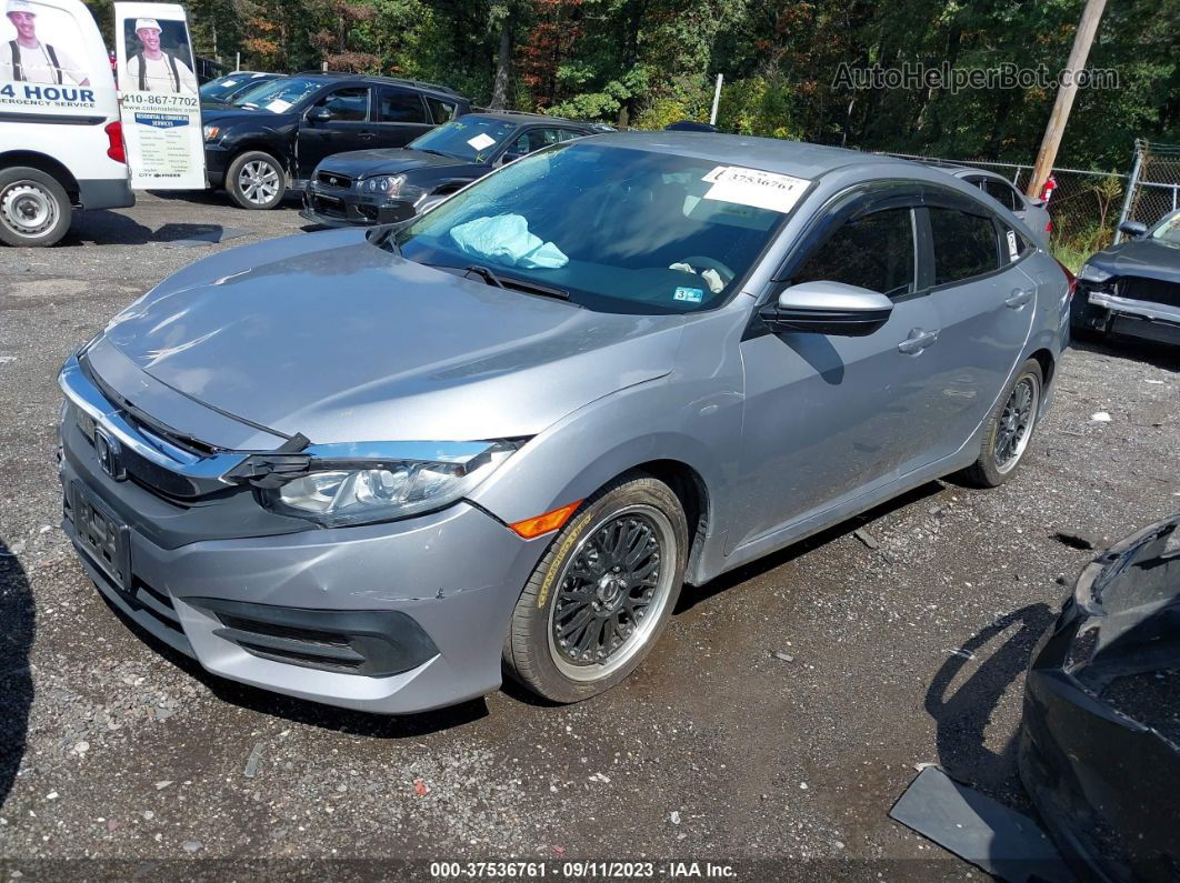 2016 Honda Civic Lx Gray vin: 2HGFC2F52GH517565