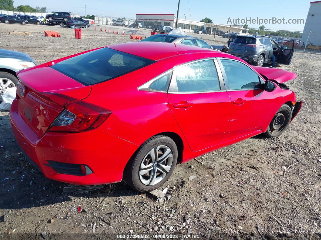 2016 Honda Civic Sedan Lx Red vin: 2HGFC2F52GH545317