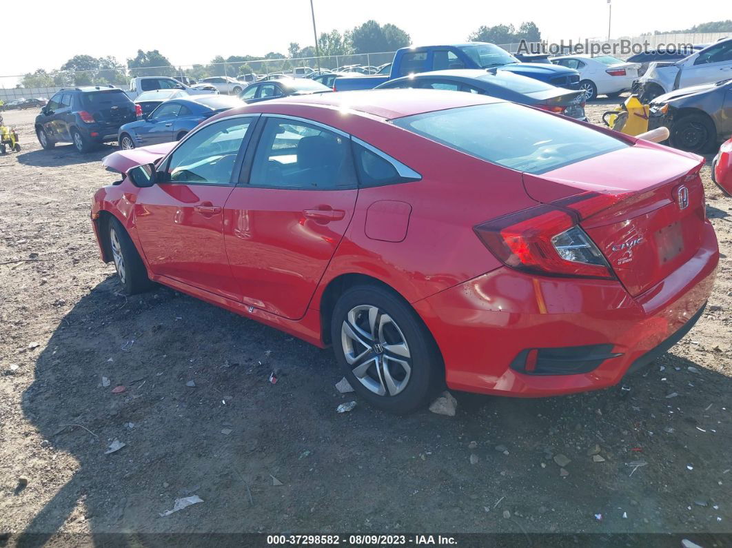 2016 Honda Civic Sedan Lx Red vin: 2HGFC2F52GH545317