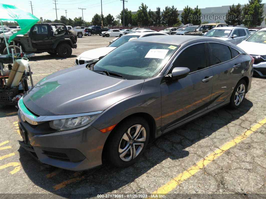 2016 Honda Civic Sedan Lx Gray vin: 2HGFC2F52GH565938