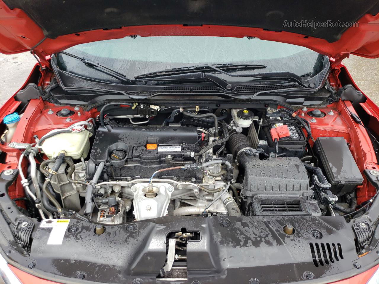 2016 Honda Civic Lx Red vin: 2HGFC2F53GH521415
